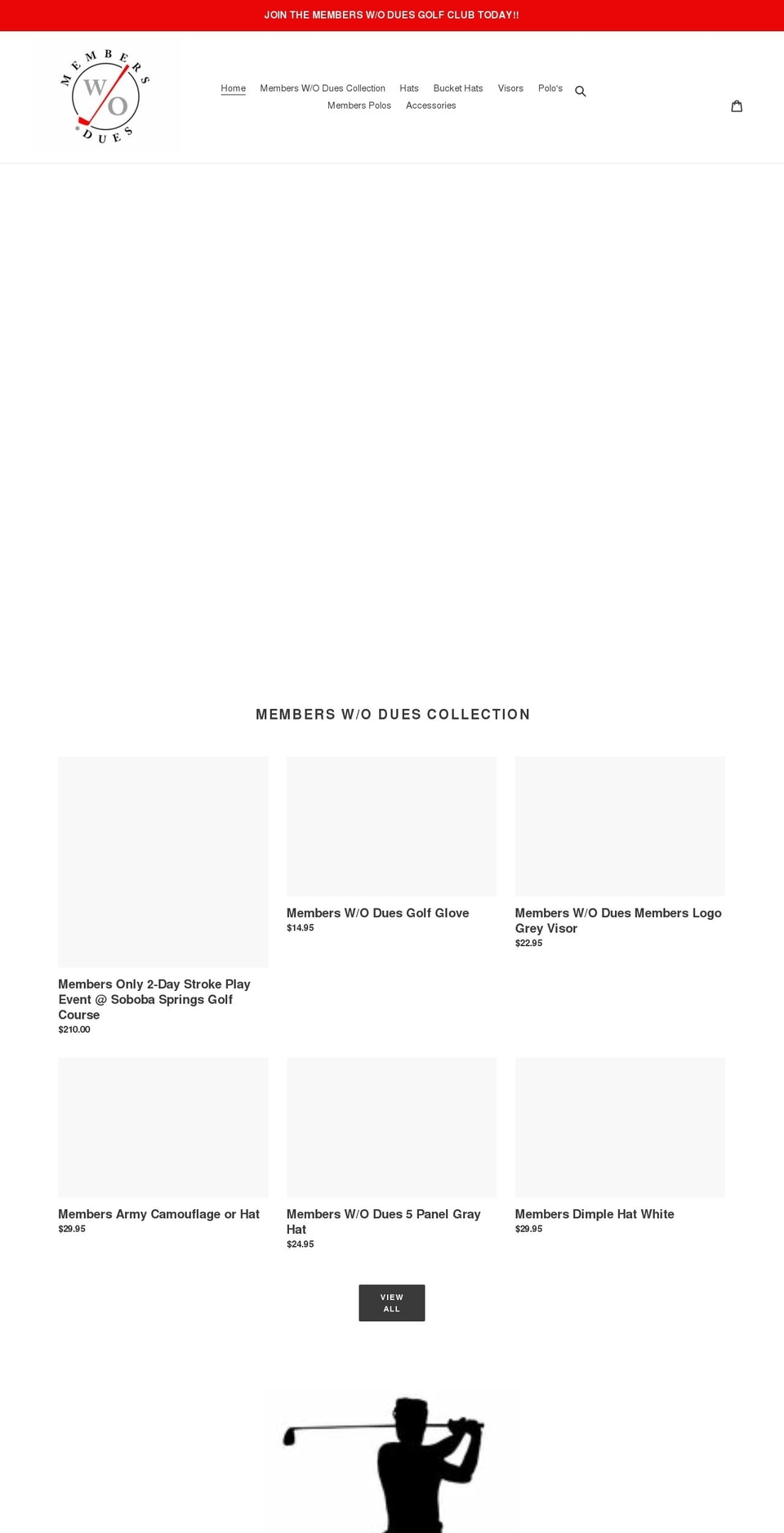 memberswithoutdues.com shopify website screenshot