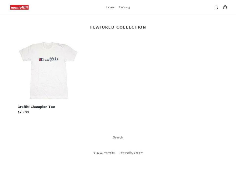 memeffiti.com — Shopify storefront screenshot