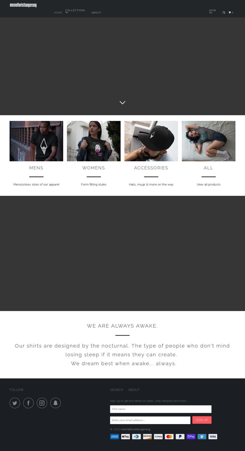 memefloristtangerang.com shopify website screenshot
