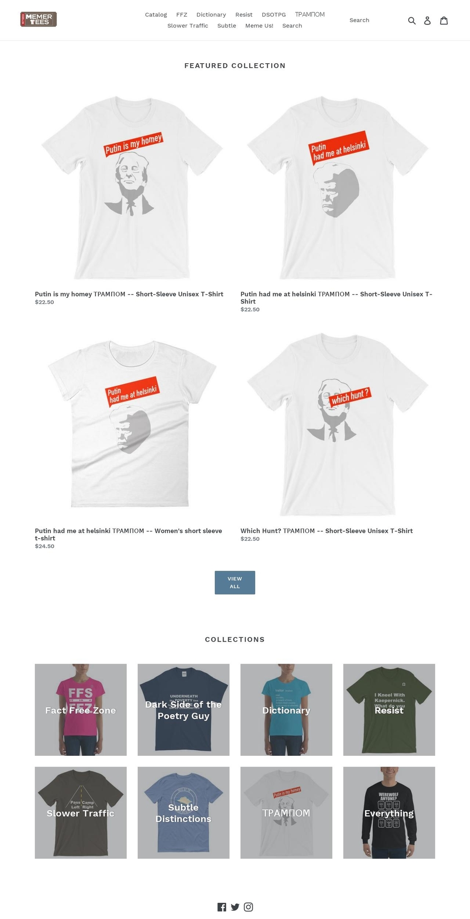 memertees.com — Shopify storefront screenshot
