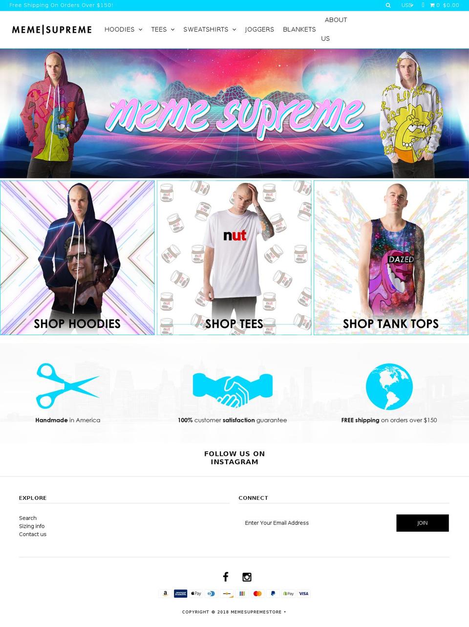 memesupreme.com — Shopify storefront screenshot
