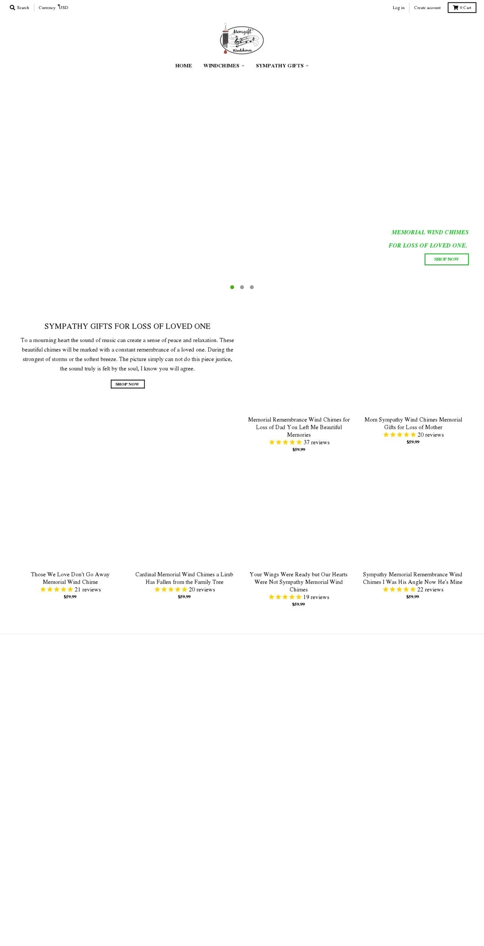 Distric Shopify theme site example memgifts.com