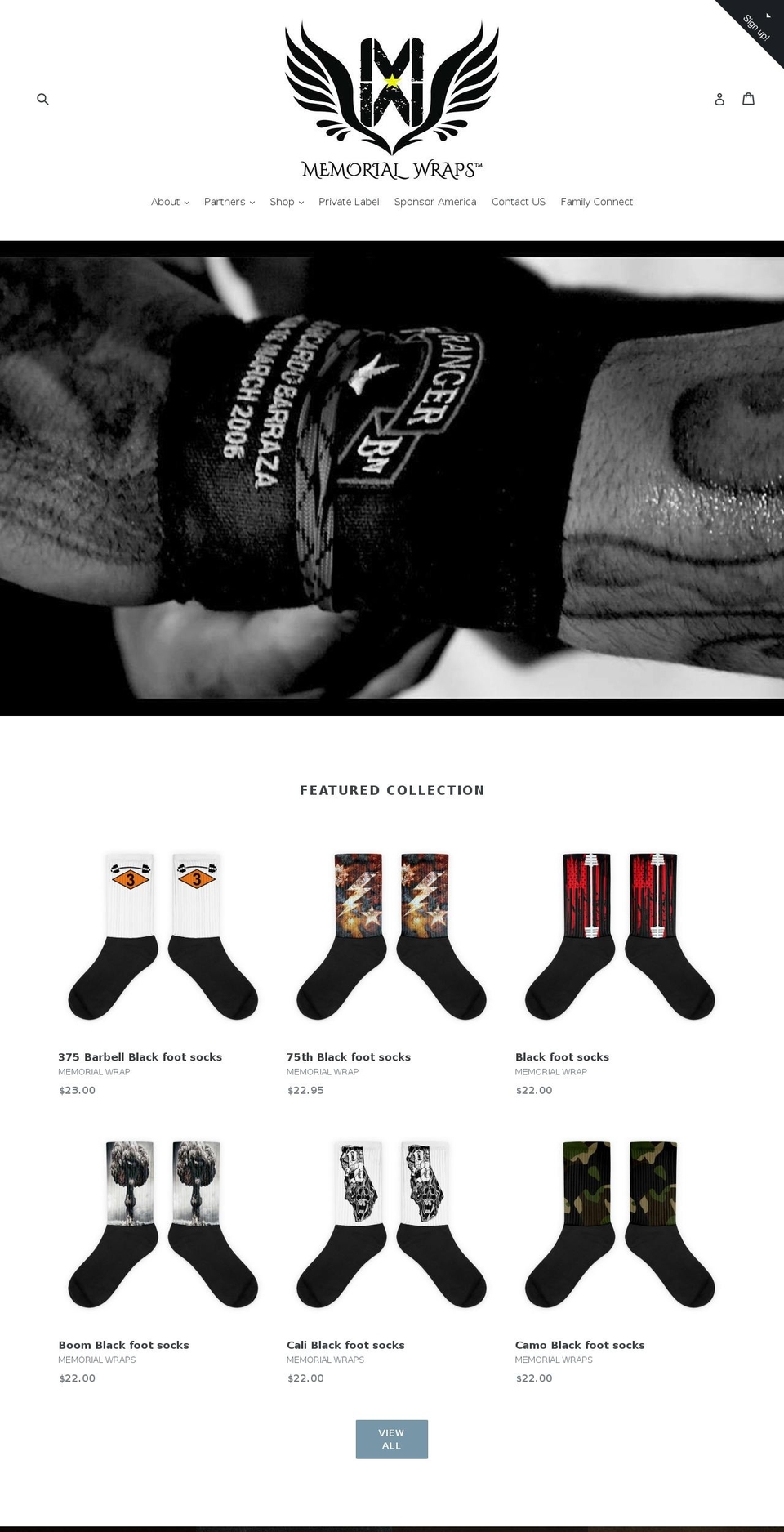 memorialwraps.com shopify website screenshot