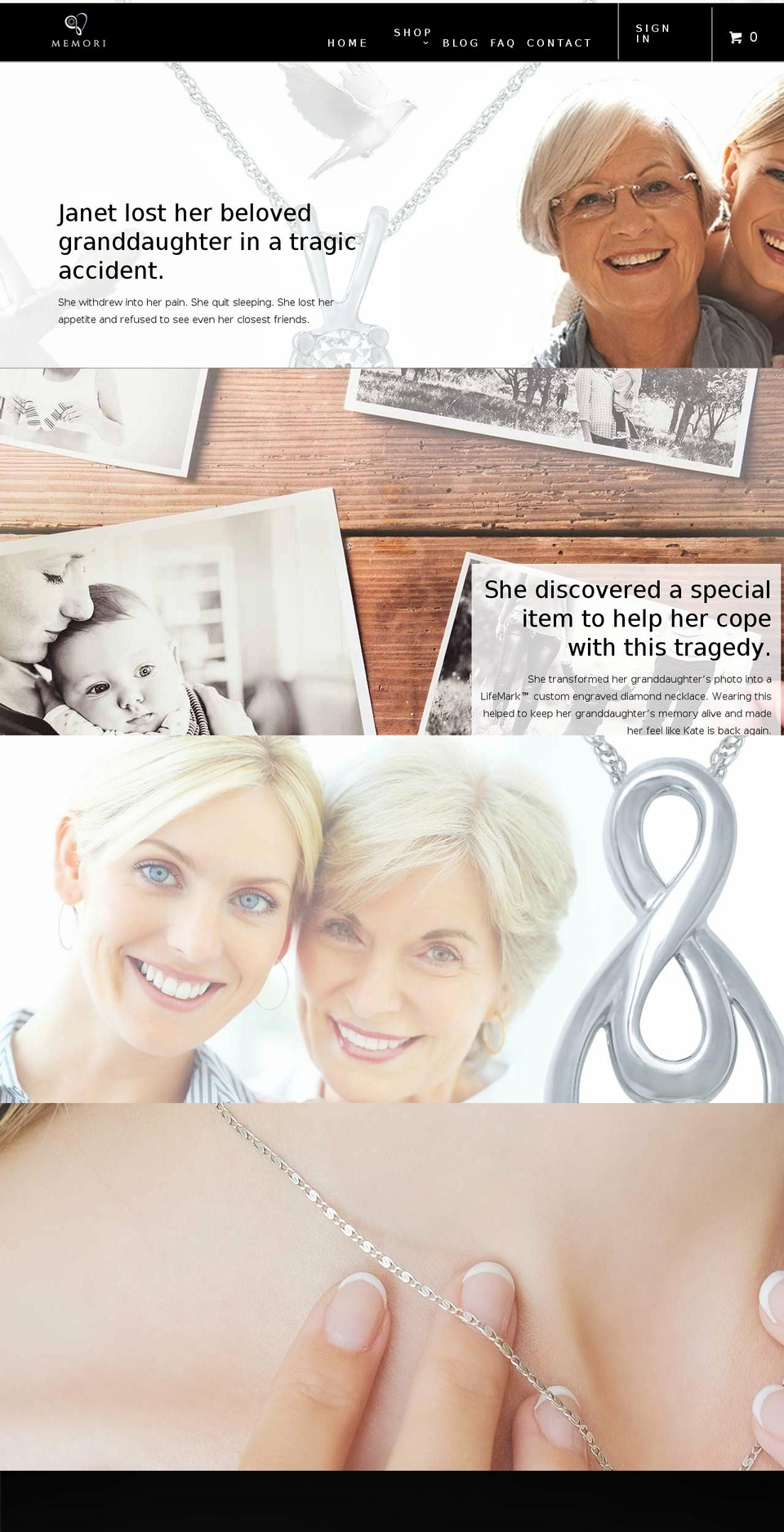 memoridiamond.com — Shopify storefront screenshot