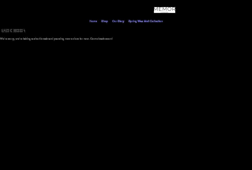 memorlondon.com shopify website screenshot