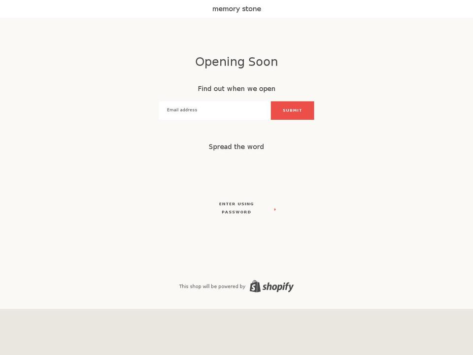 memory.rocks shopify website screenshot