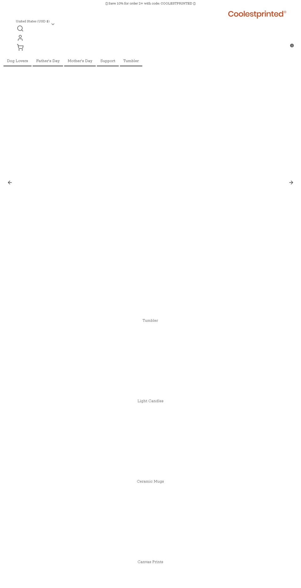 memorygiftshop.com — Shopify storefront screenshot
