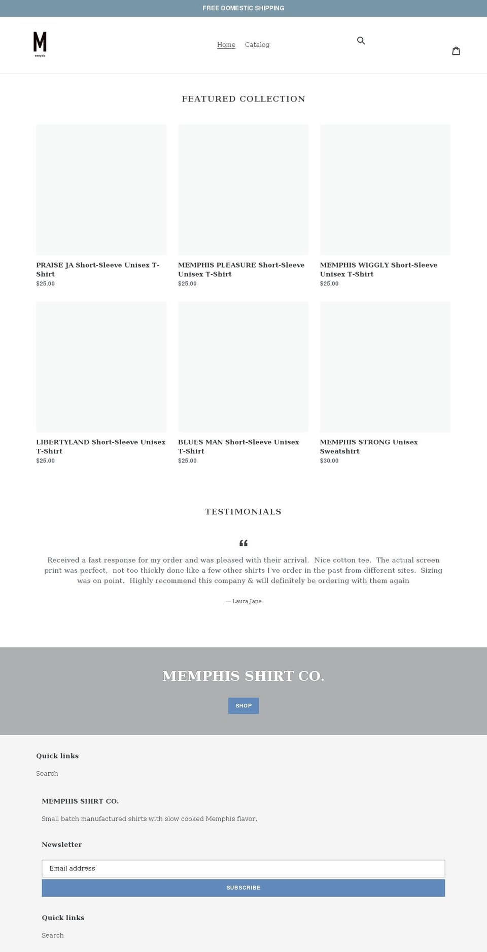 memphis-shirts.com shopify website screenshot