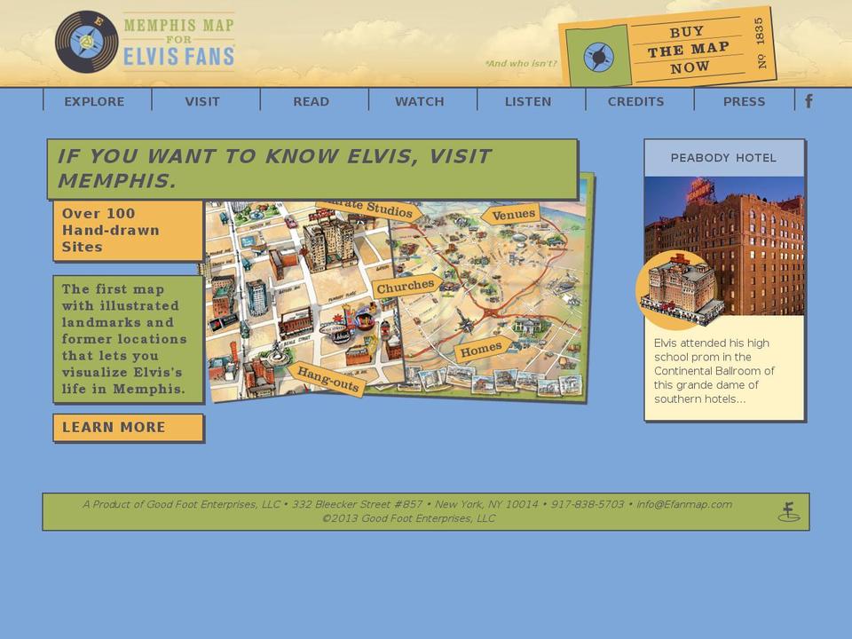 memphismapforelvisfans.com shopify website screenshot