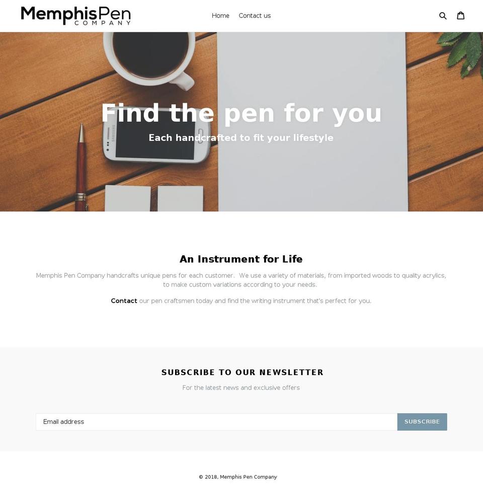 memphispen.com — Shopify storefront screenshot