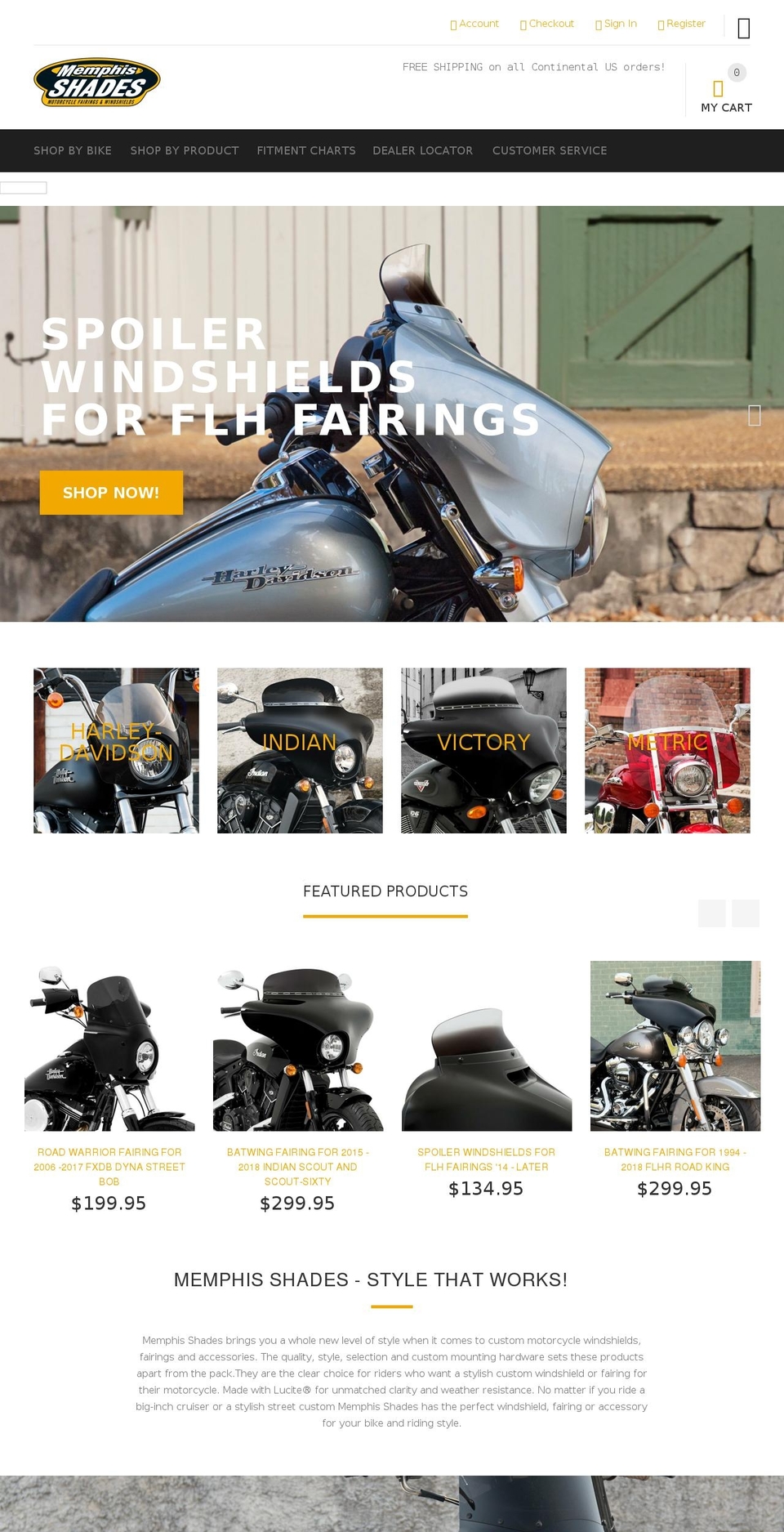 yourstore-v2-1-3 Shopify theme site example memphisshades.net