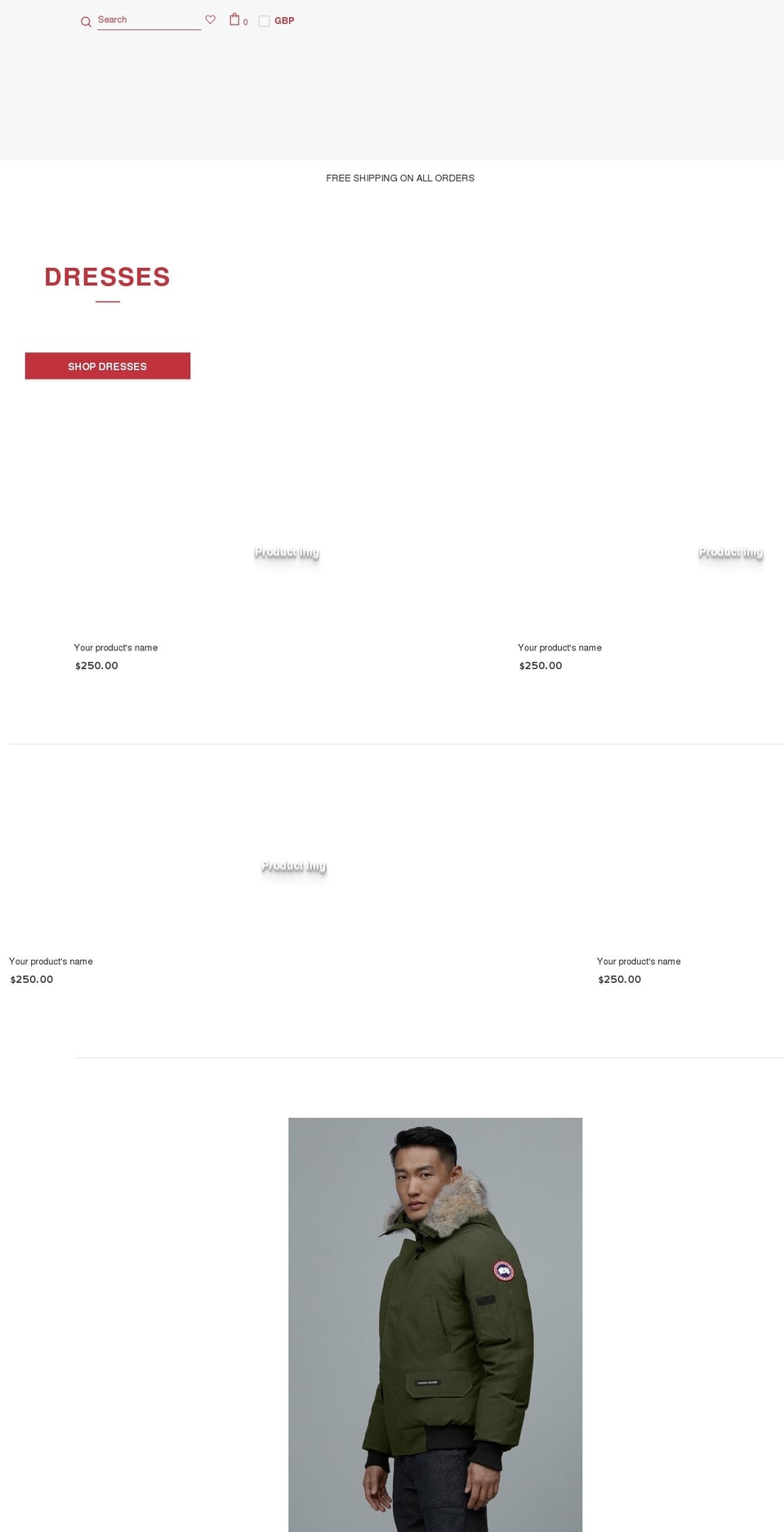 mempiree.com shopify website screenshot