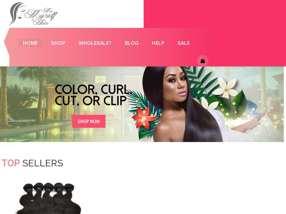 memyselfandhair.com shopify website screenshot