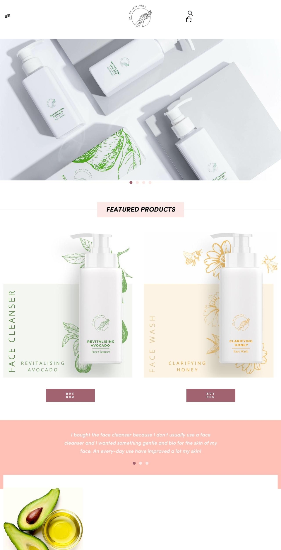 memyskinandi.com shopify website screenshot