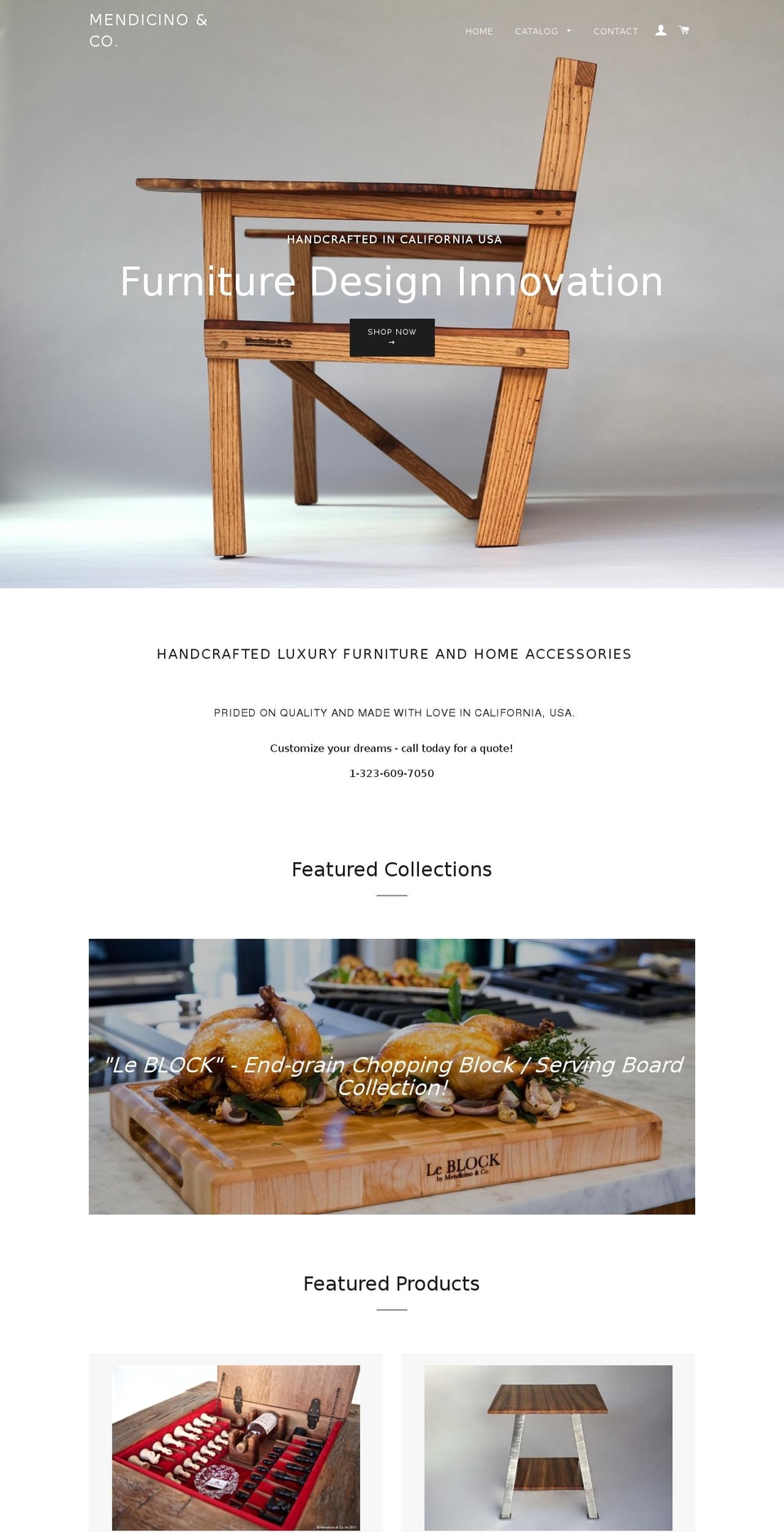 mendicinoandco.com shopify website screenshot