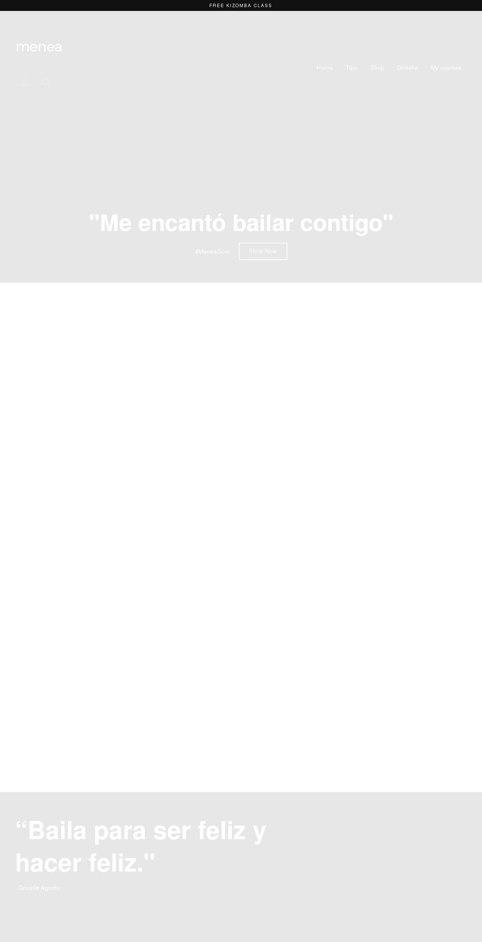 meneapr.com shopify website screenshot