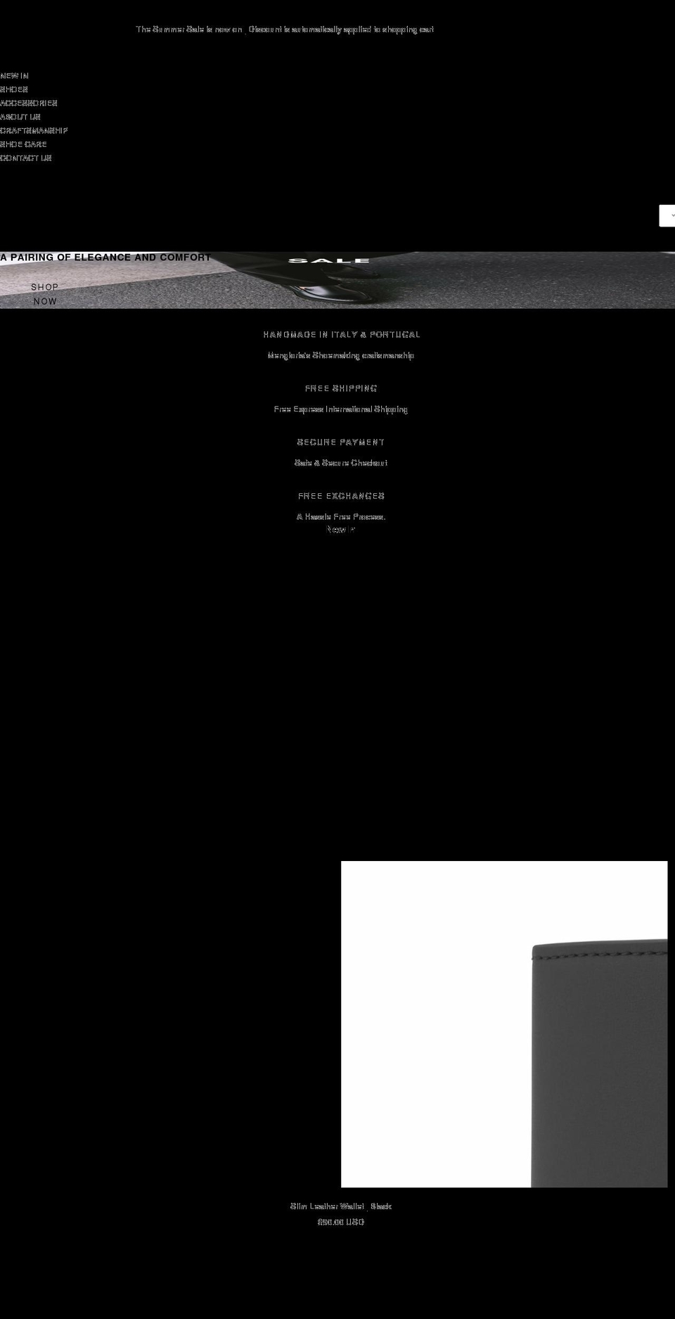 mengloria.com — Shopify storefront screenshot