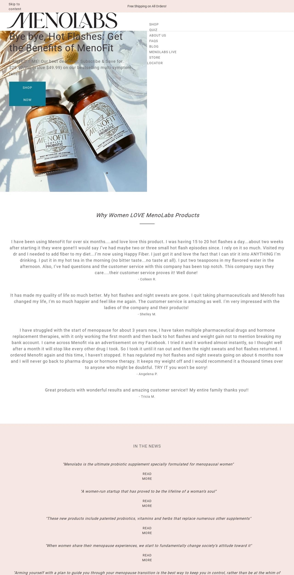 meno-chill.com shopify website screenshot