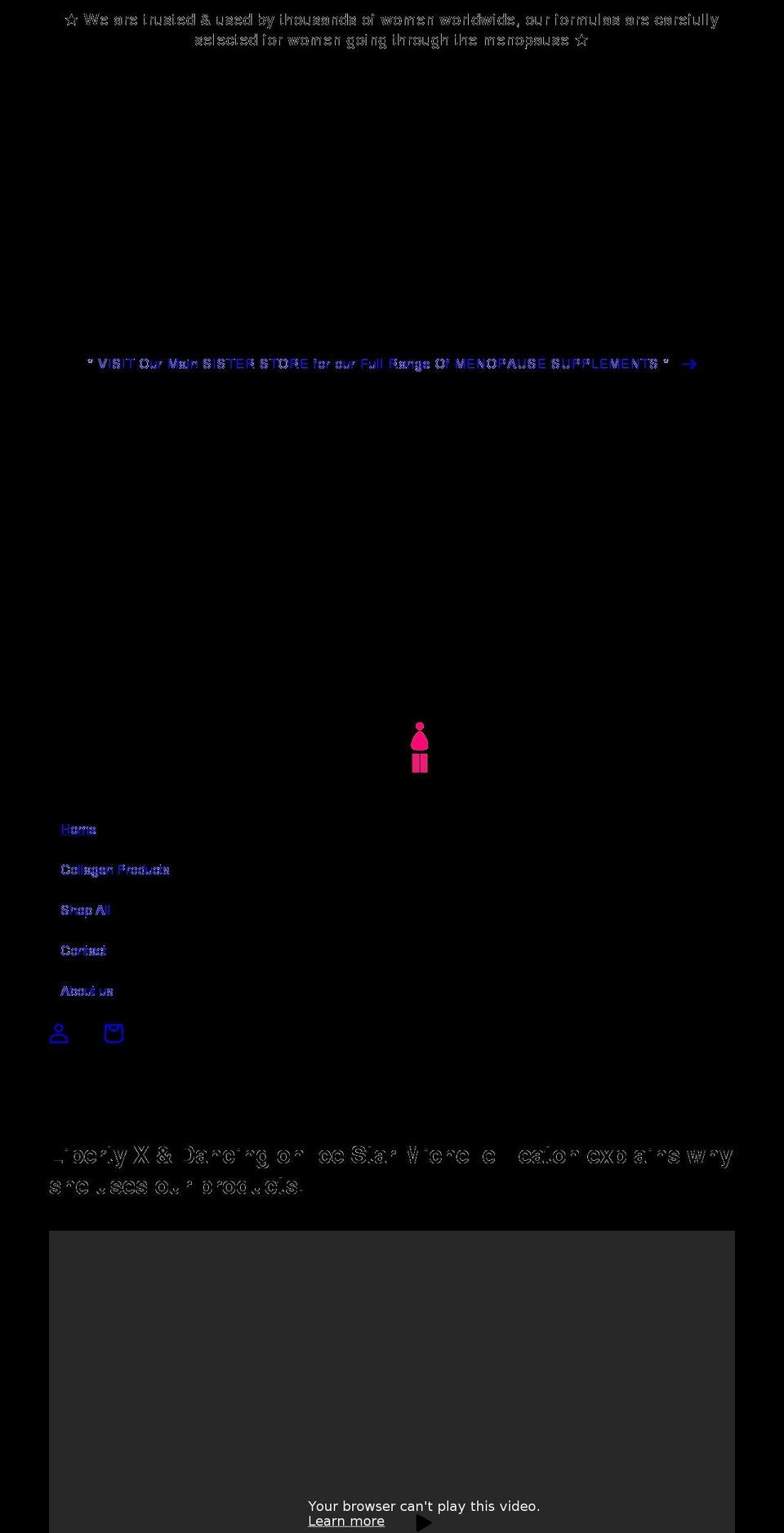 menocollection.com shopify website screenshot