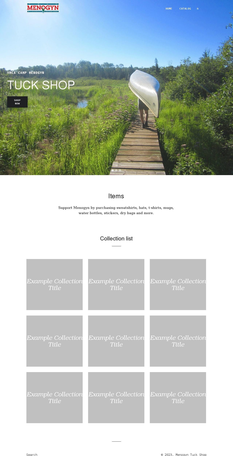 menogyntuckshop.com shopify website screenshot
