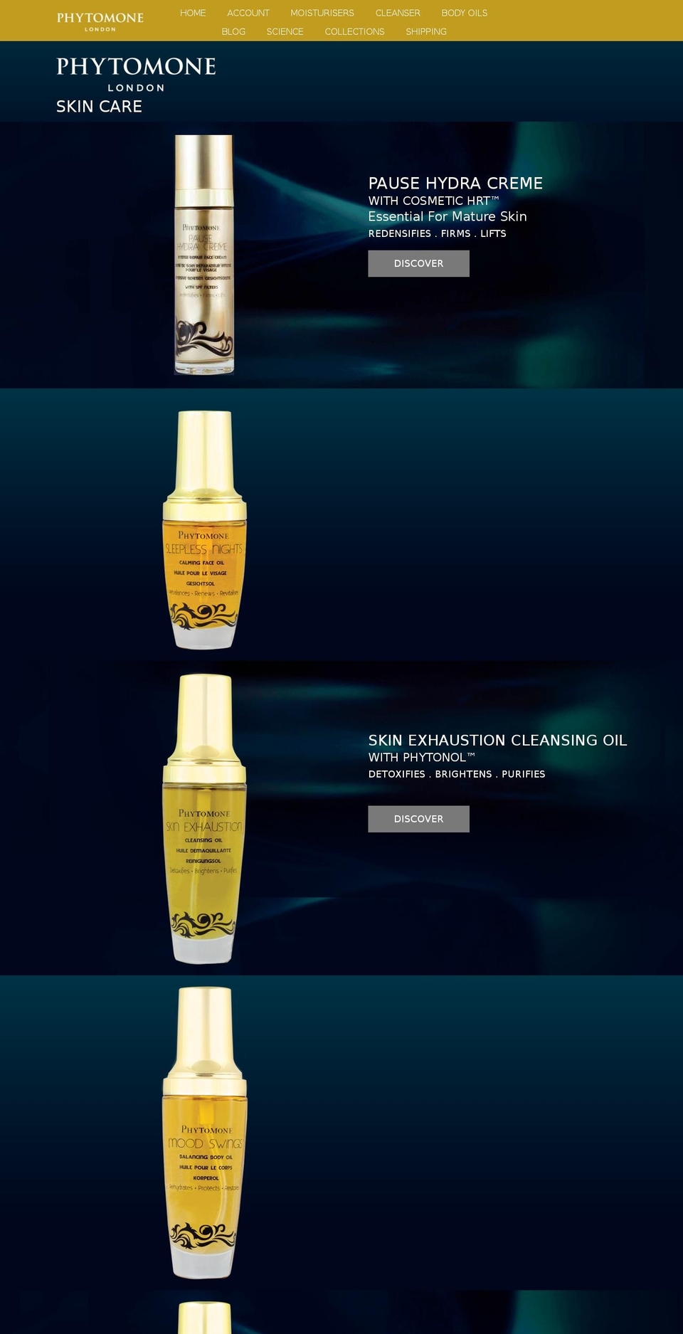 menopausemanagementsystem.com — Shopify storefront screenshot