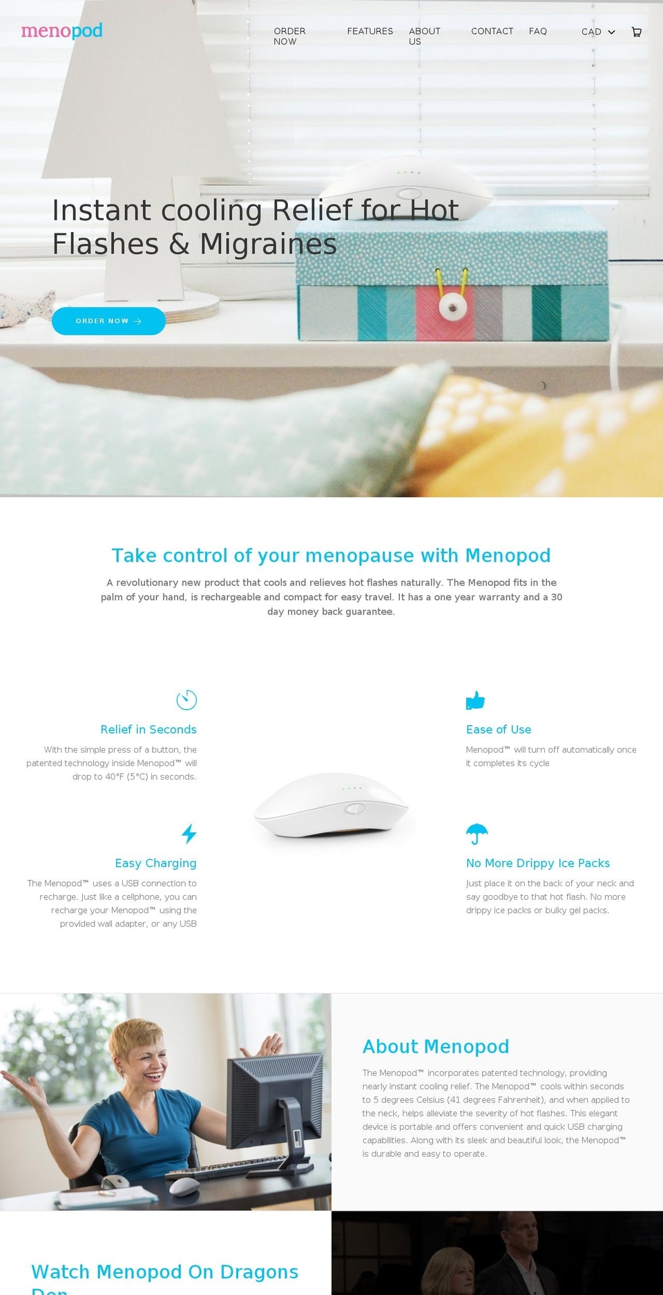 menopod.com shopify website screenshot