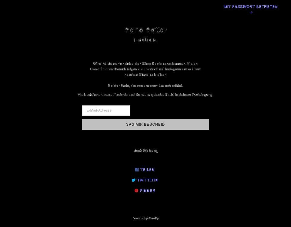 mens-matter.de shopify website screenshot