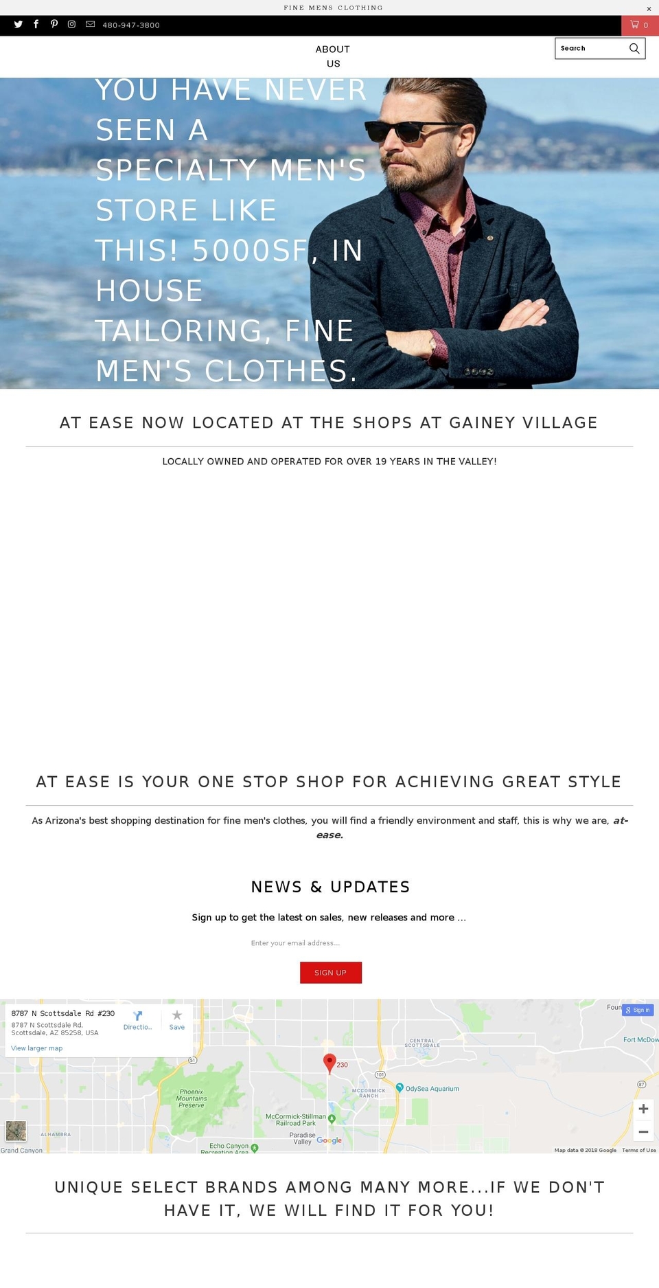mensclothingaz.com — Shopify storefront screenshot