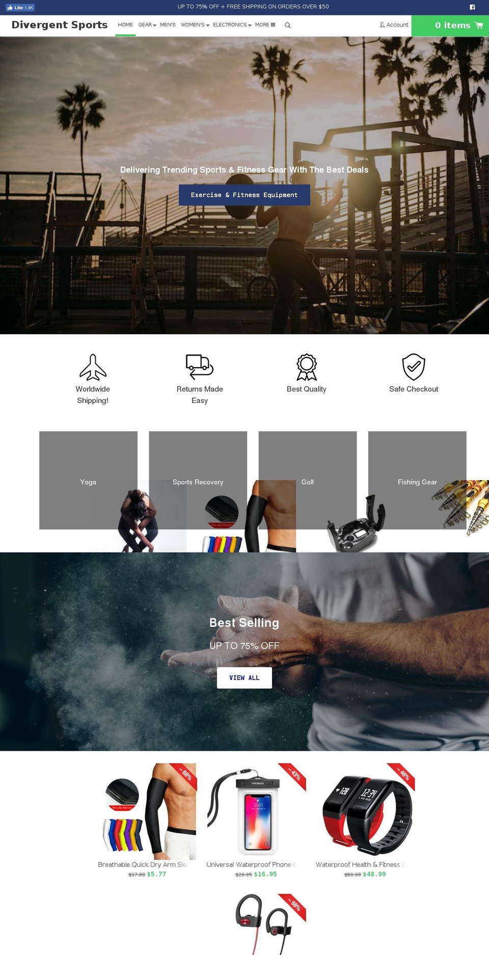mensdepotoutfitters.com shopify website screenshot