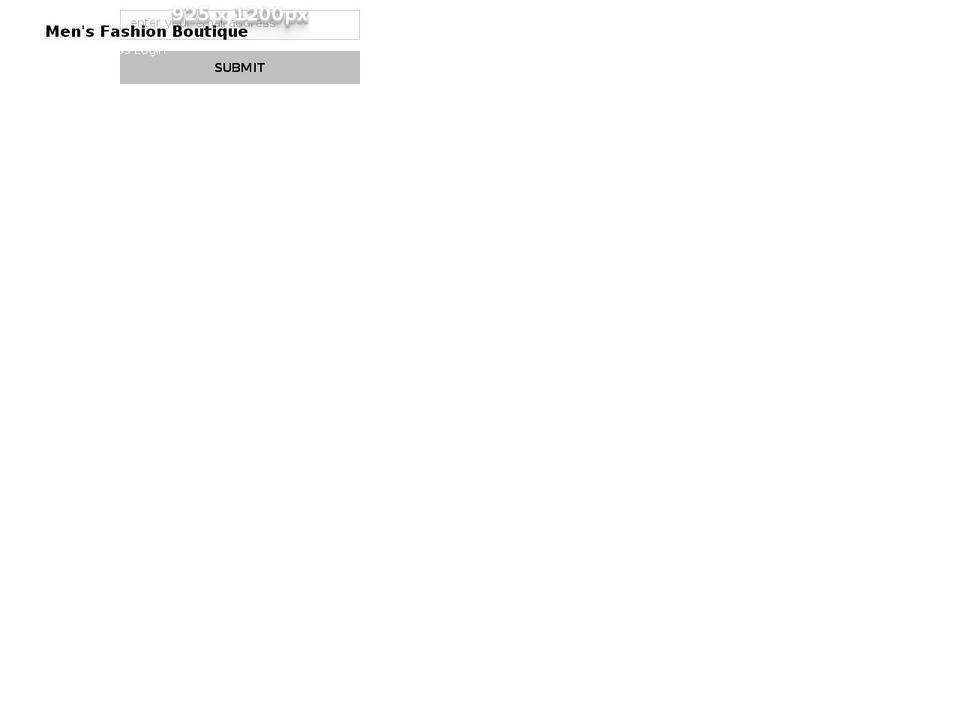 mensfashionboutique.com shopify website screenshot