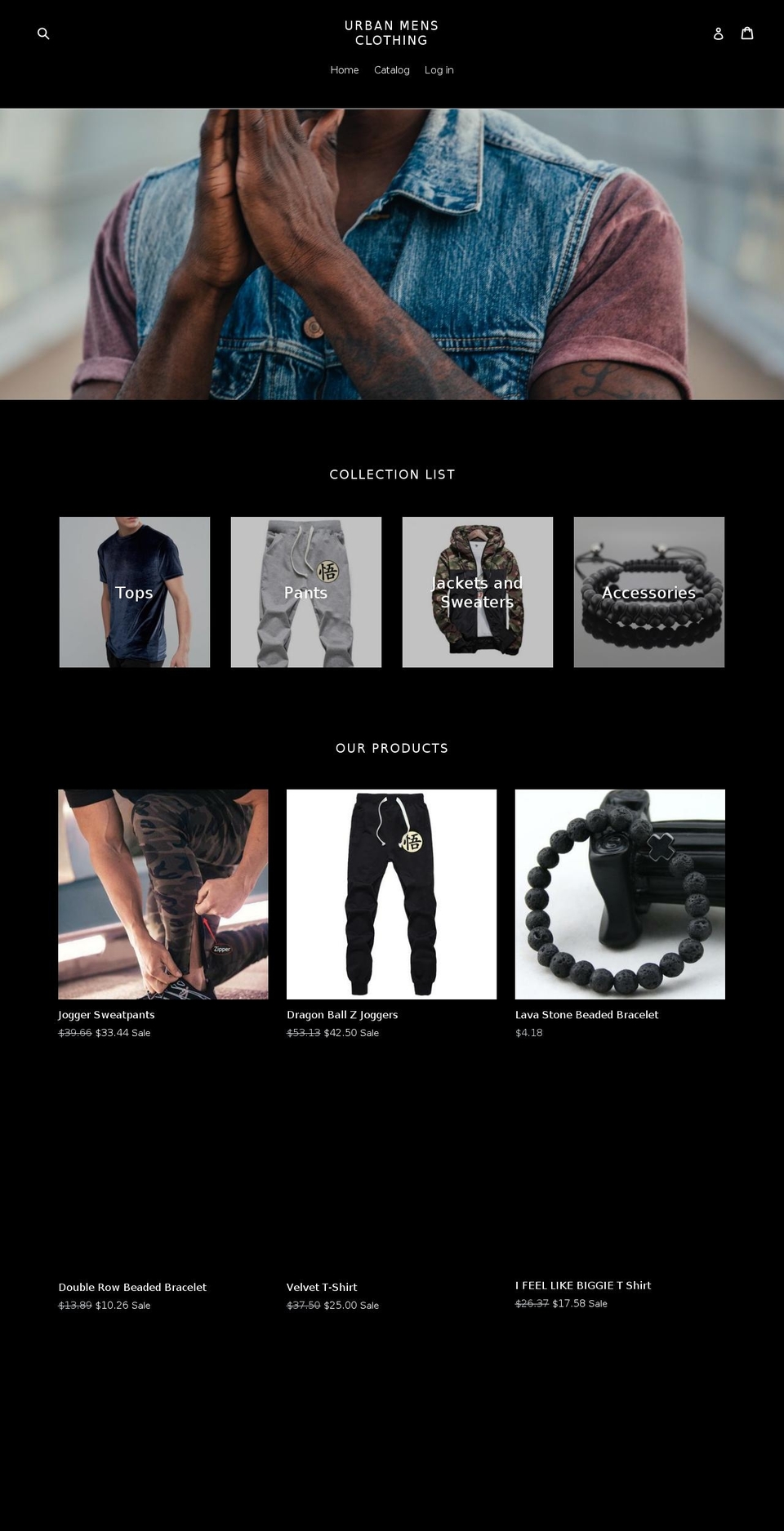mensfitfashion.com — Shopify storefront screenshot