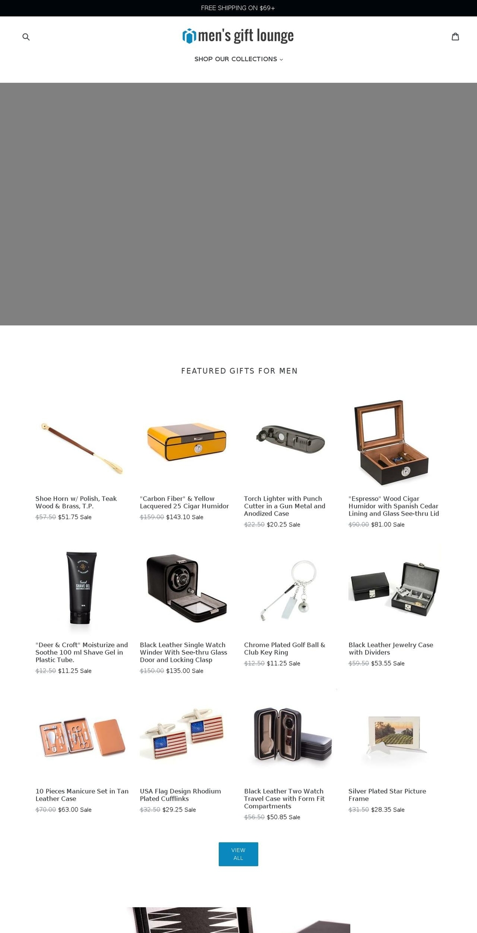 mensgiftlounge.com shopify website screenshot