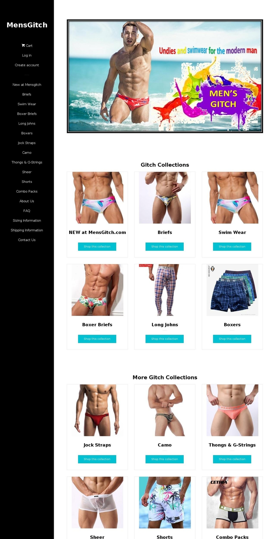 mensgitch.com — Shopify storefront screenshot
