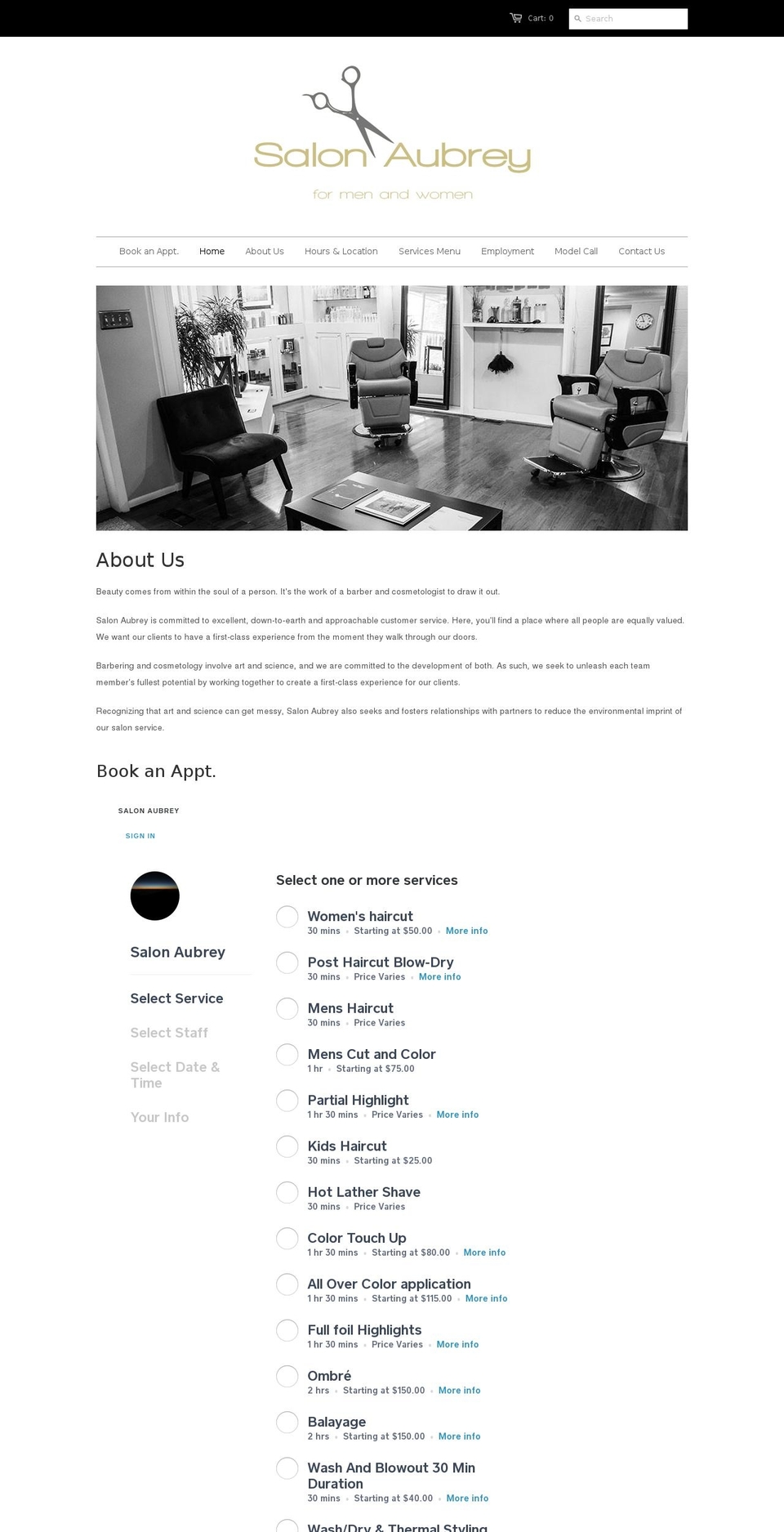 mensgroomingroom.com — Shopify storefront screenshot