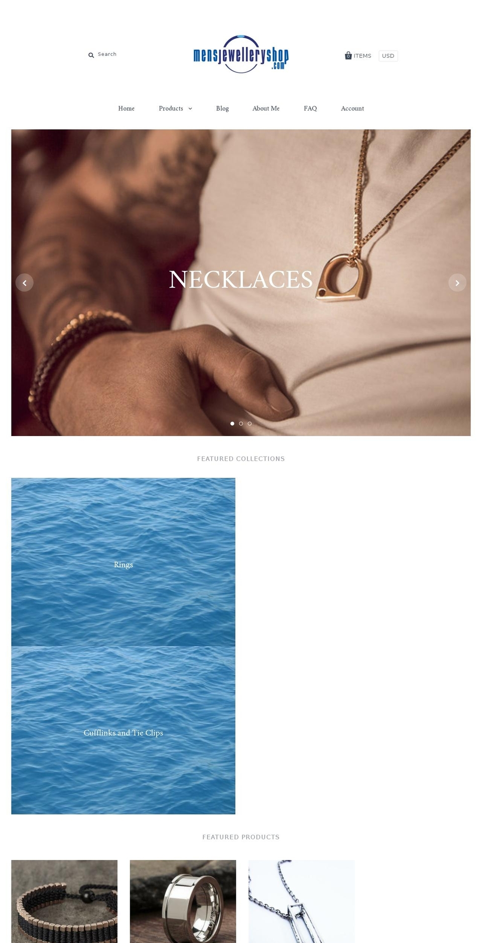 mensjewelrydesign.com shopify website screenshot
