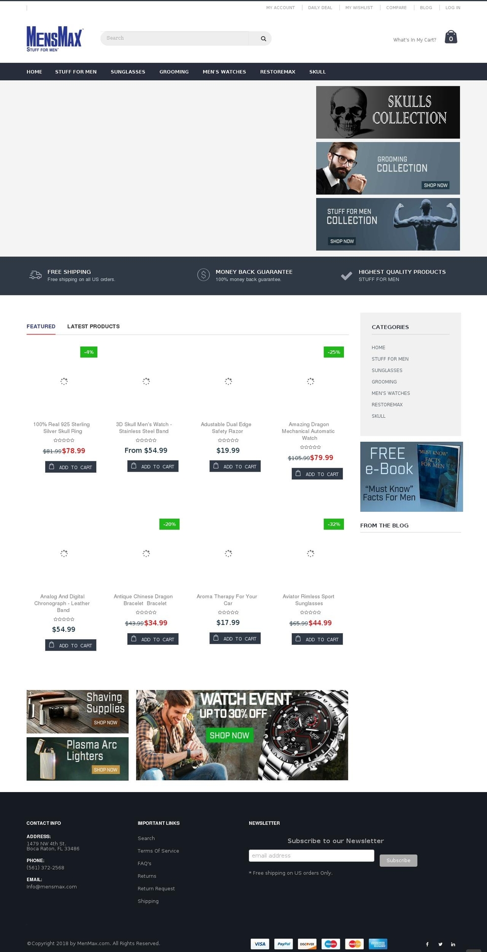 mensmax.biz shopify website screenshot