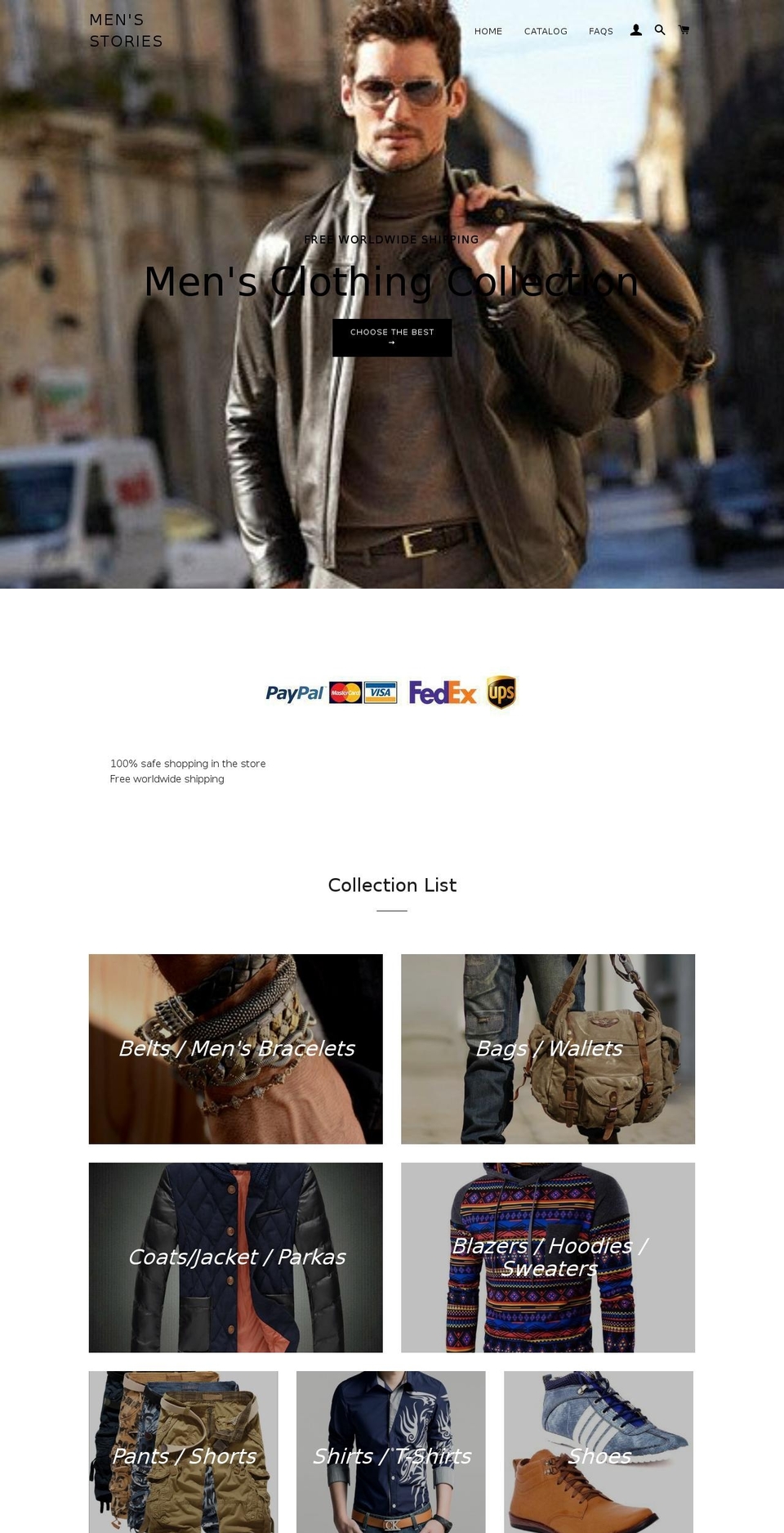 mensstories.com shopify website screenshot