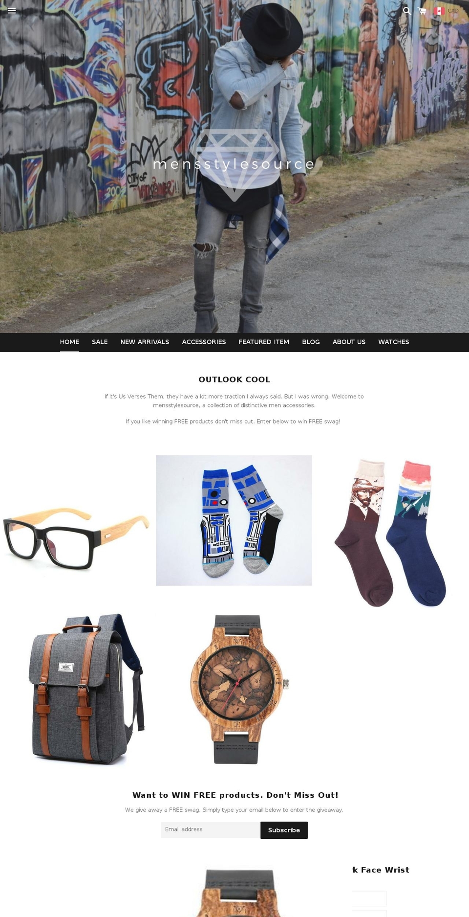 mensstylesource.com — Shopify storefront screenshot