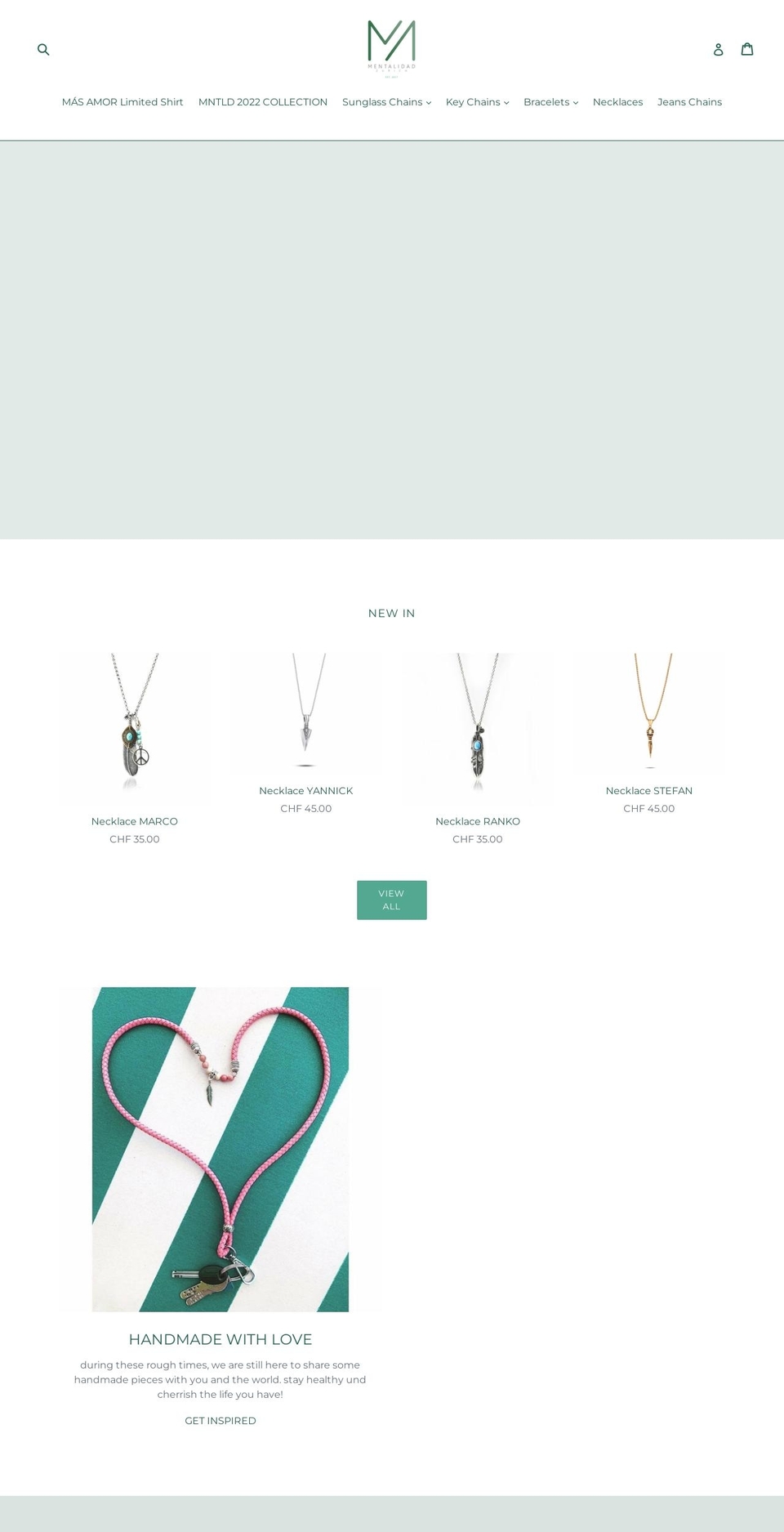 mentalidadzurich.com — Shopify storefront screenshot