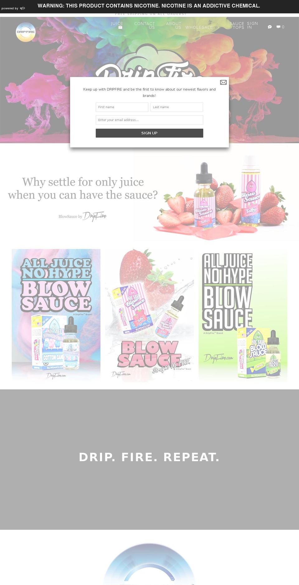 mentholate.com — Shopify storefront screenshot