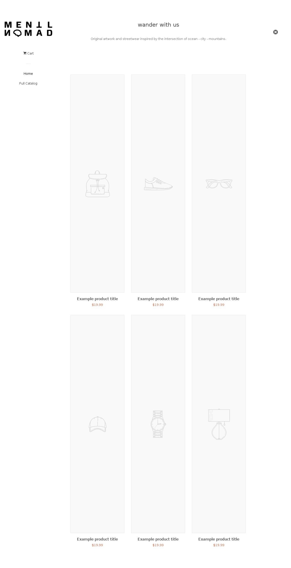 mentlnomad.com shopify website screenshot