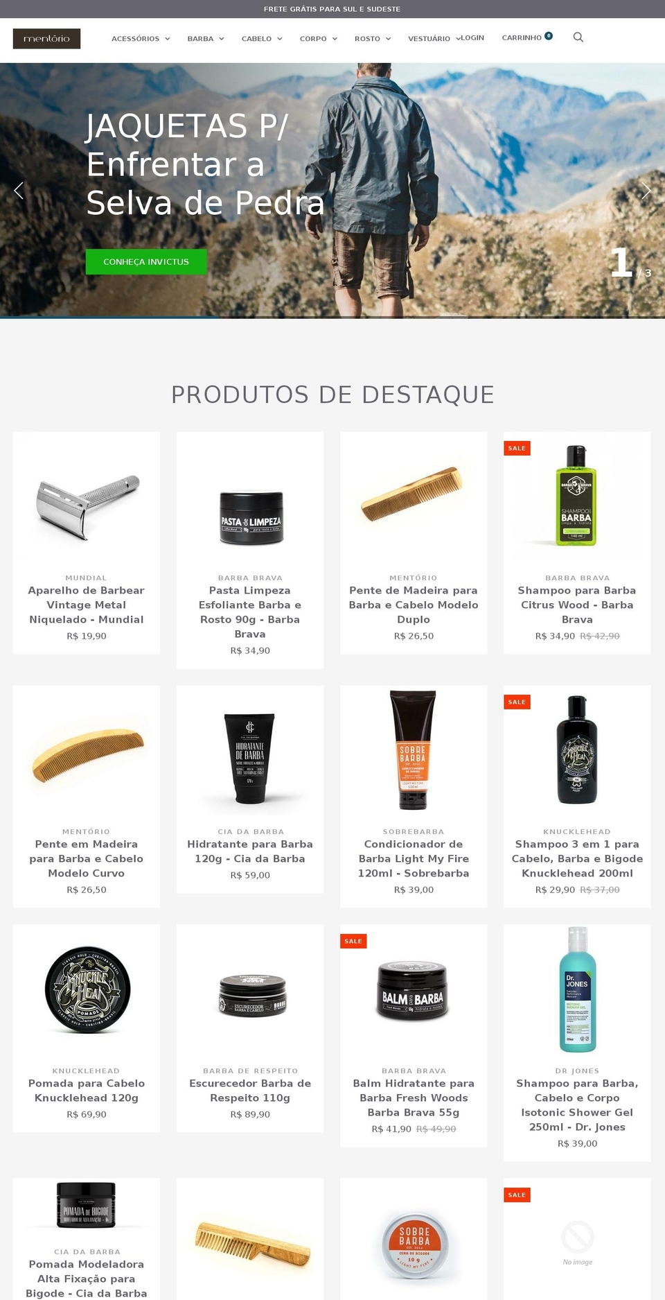 mentorio.com.br shopify website screenshot