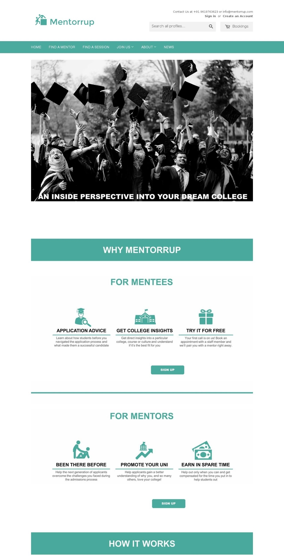 mentorrup.com shopify website screenshot