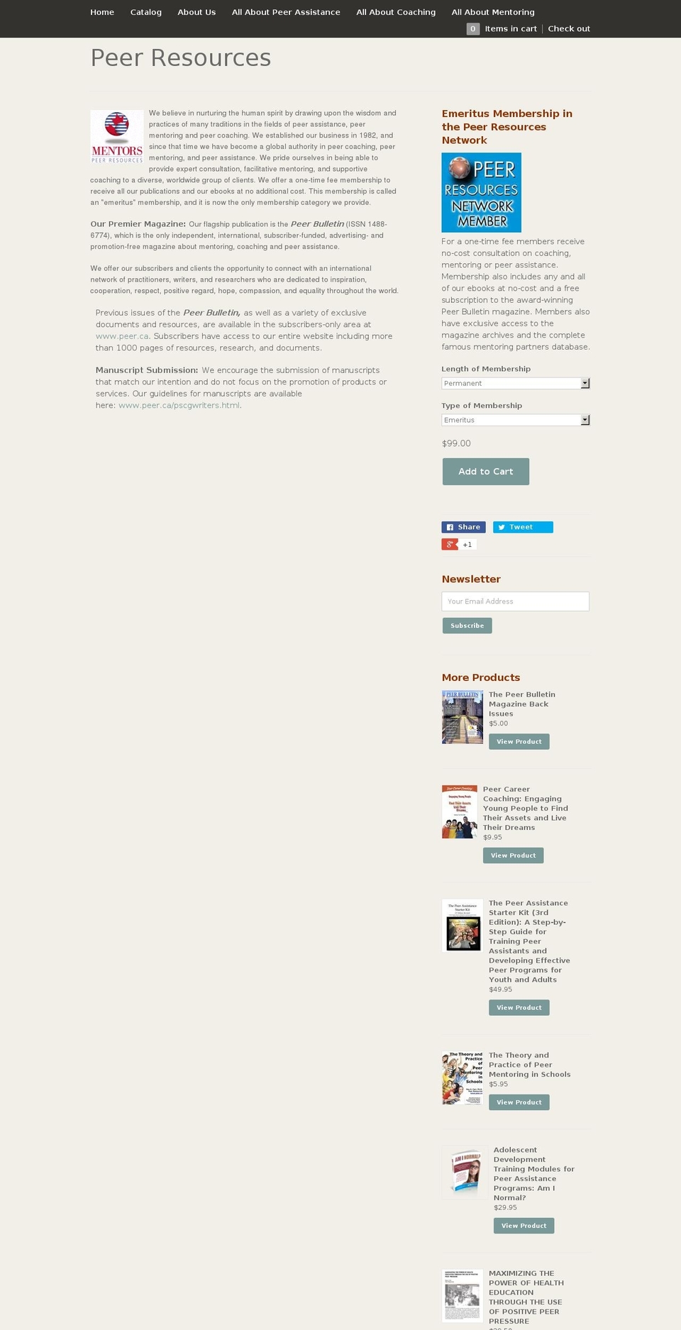 mentorship.ca shopify website screenshot