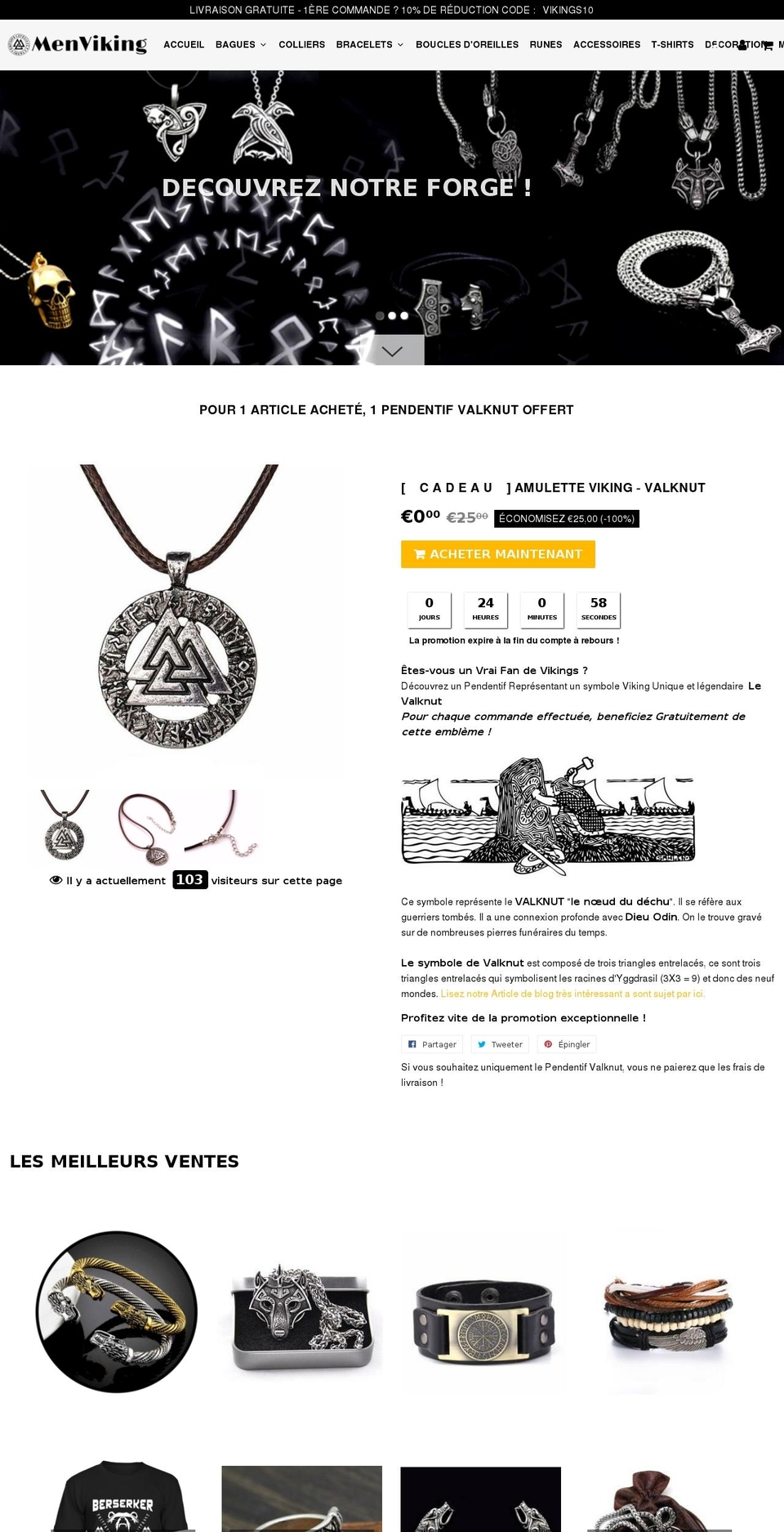 menviking.com shopify website screenshot