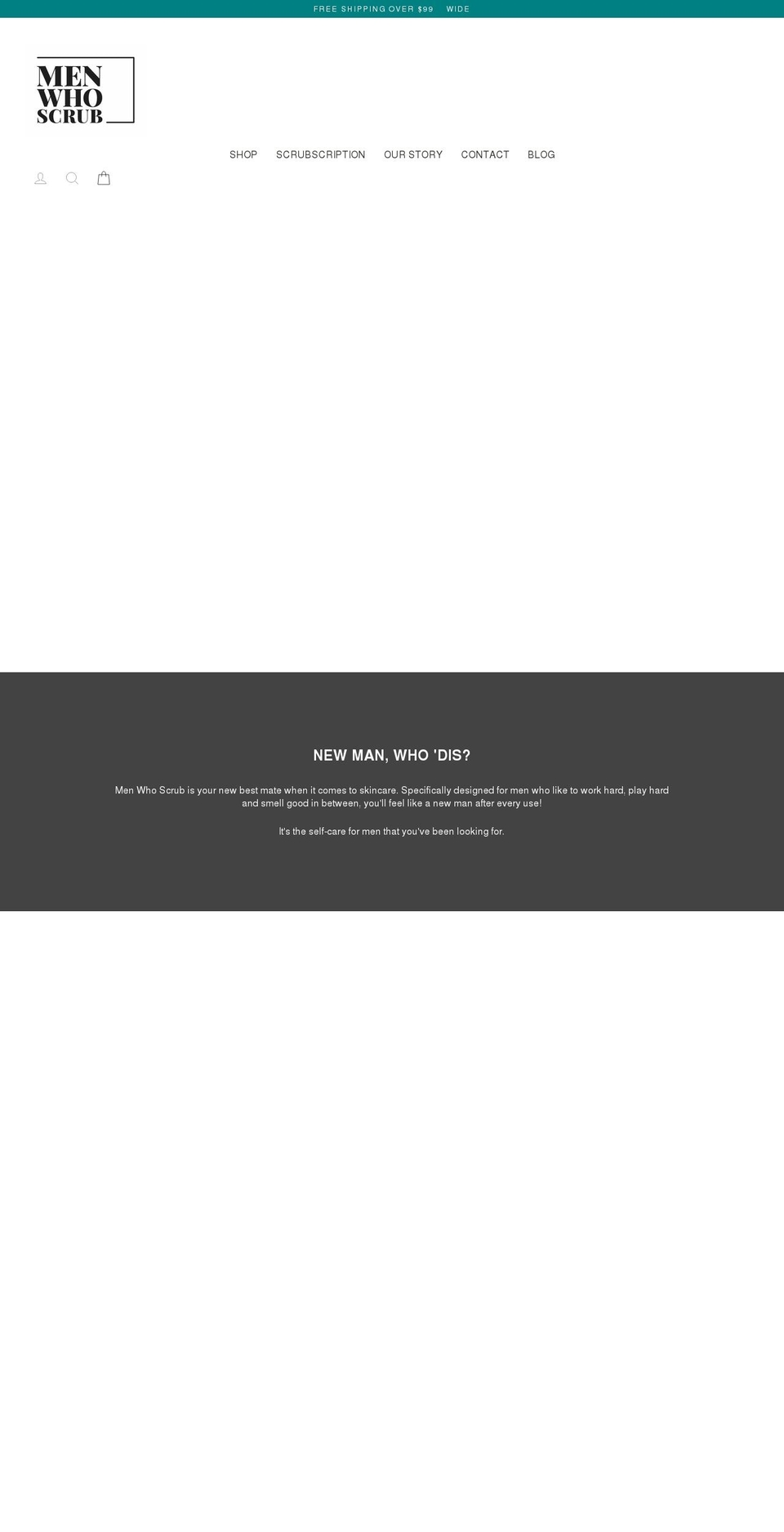 menwhoscrub.com.au shopify website screenshot