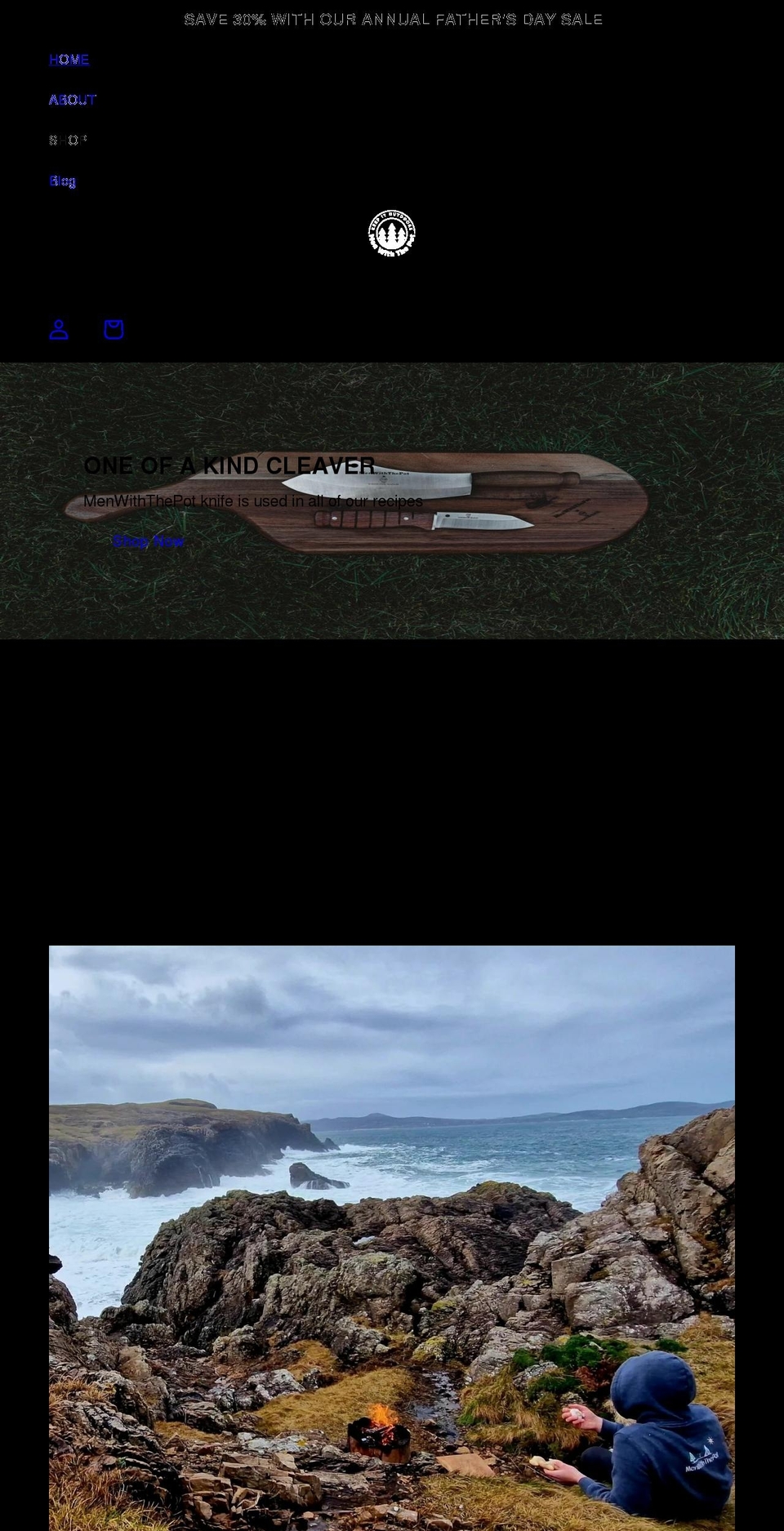 menwiththepot.com shopify website screenshot