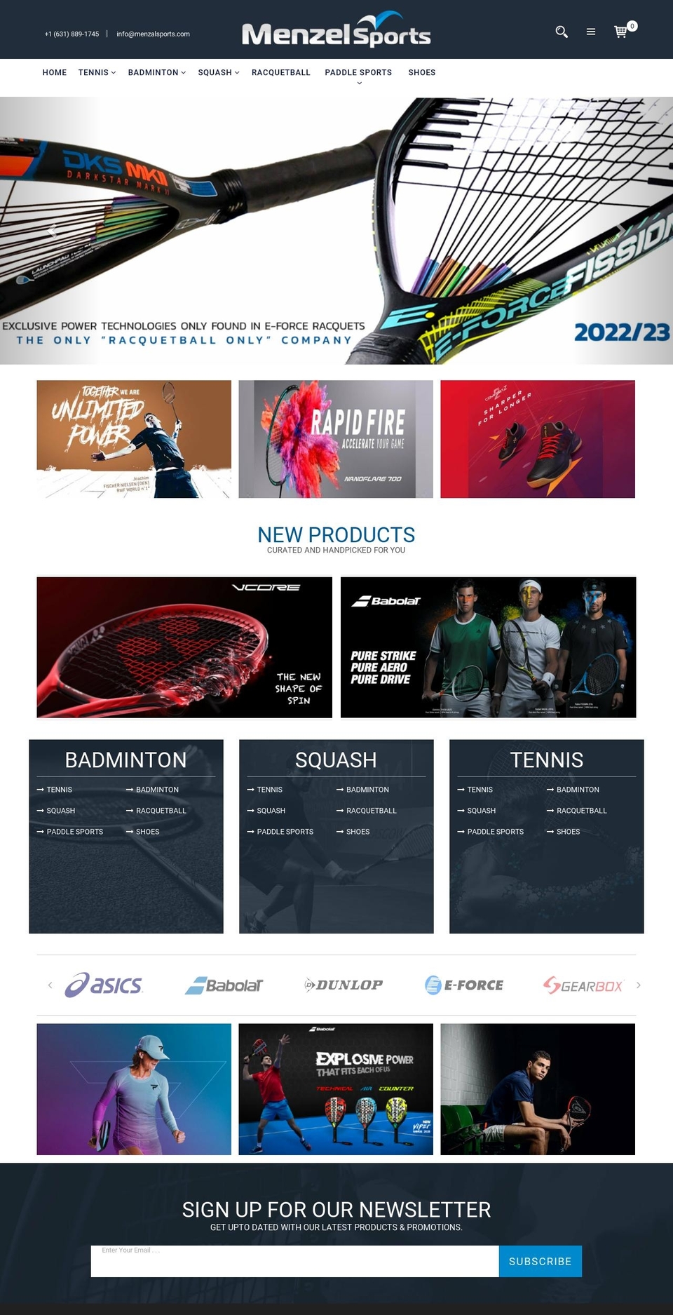 menzelsports.com shopify website screenshot