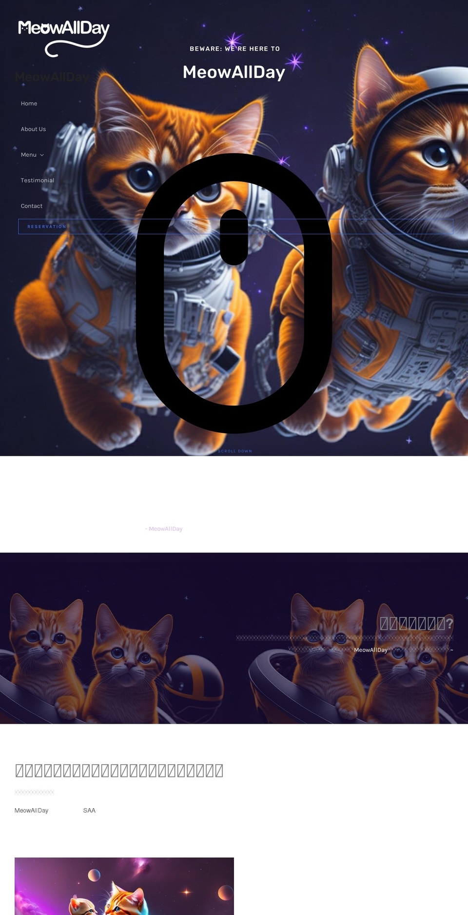 meowallday.com — Shopify storefront screenshot
