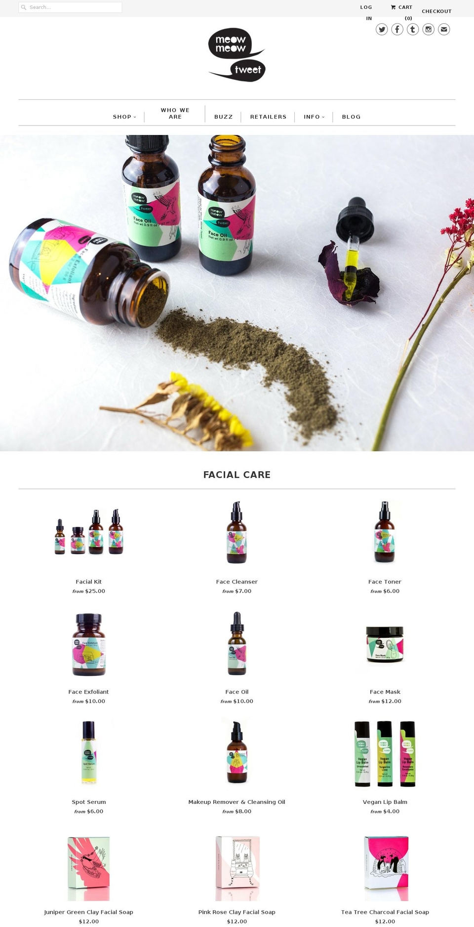 meowmeowtweet.com shopify website screenshot